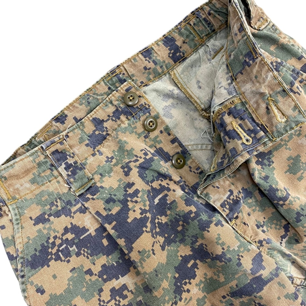 USMC FROG Woodland MARPAT Combat Trousers Mens M-R Green‎ Camo USA Military - Picture 4 of 14